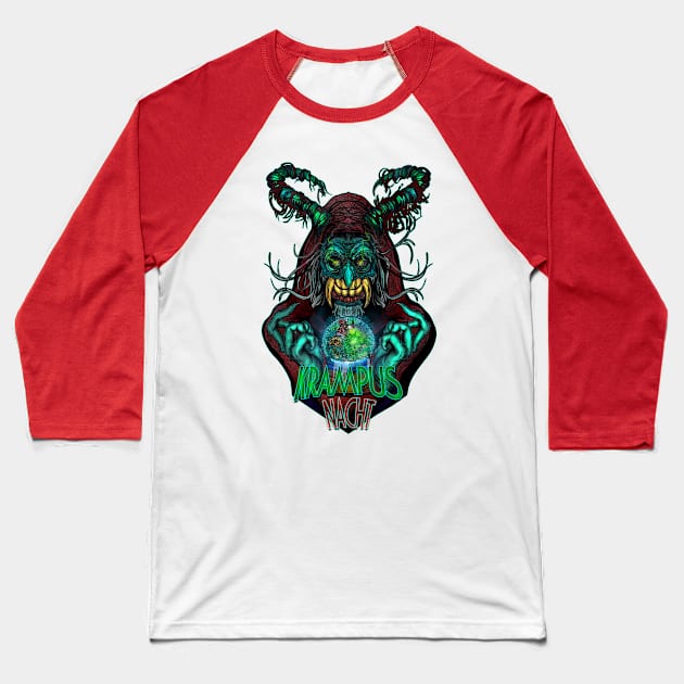 Krampus Nacht Baseball T-Shirt by HauzKat Designs Shop